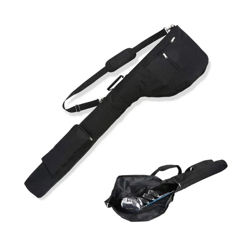 Portable Golf Sunday Bag Foldable Mini Golf Club Carry Bag 2