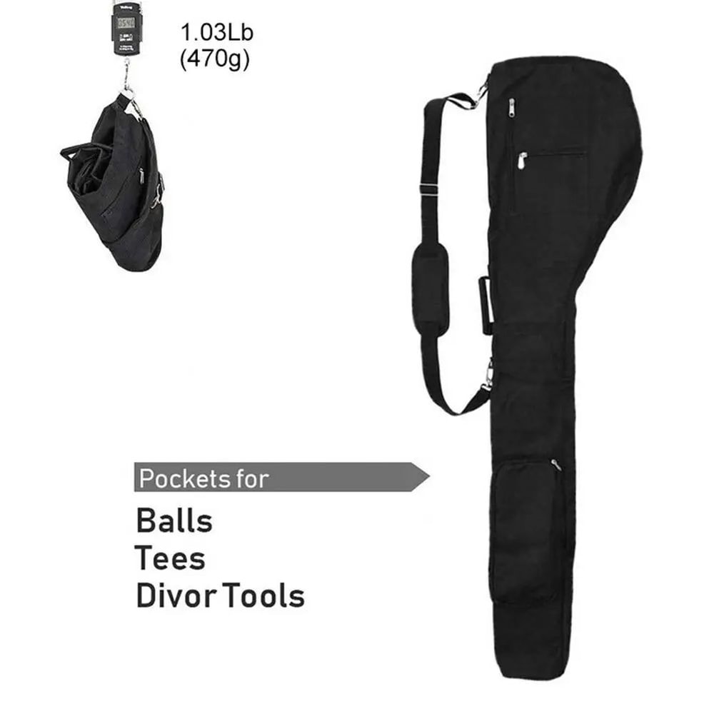 Portable Golf Sunday Bag Foldable Mini Golf Club Carry Bag 9