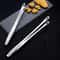 Stainless Steel Long Handle BBQ Cooking Tongs 7