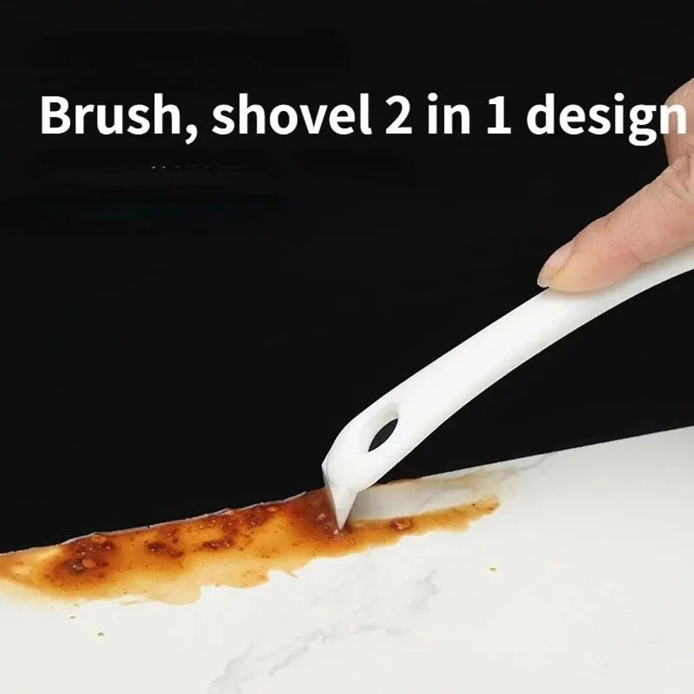 V Shape BBQ Grill Cleaning Brush With Scraper 3