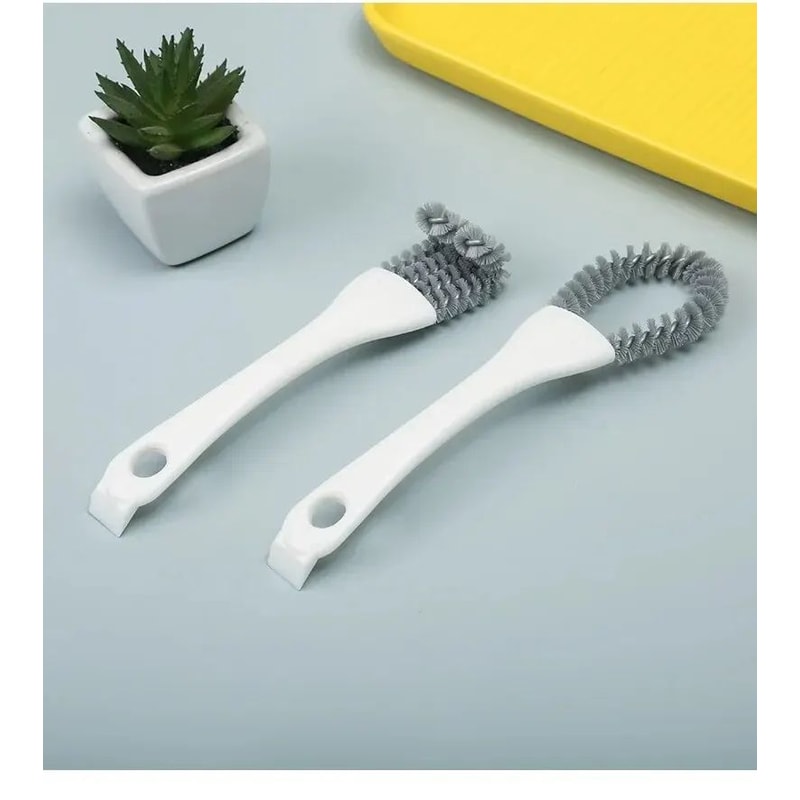 V Shape BBQ Grill Cleaning Brush With Scraper 9