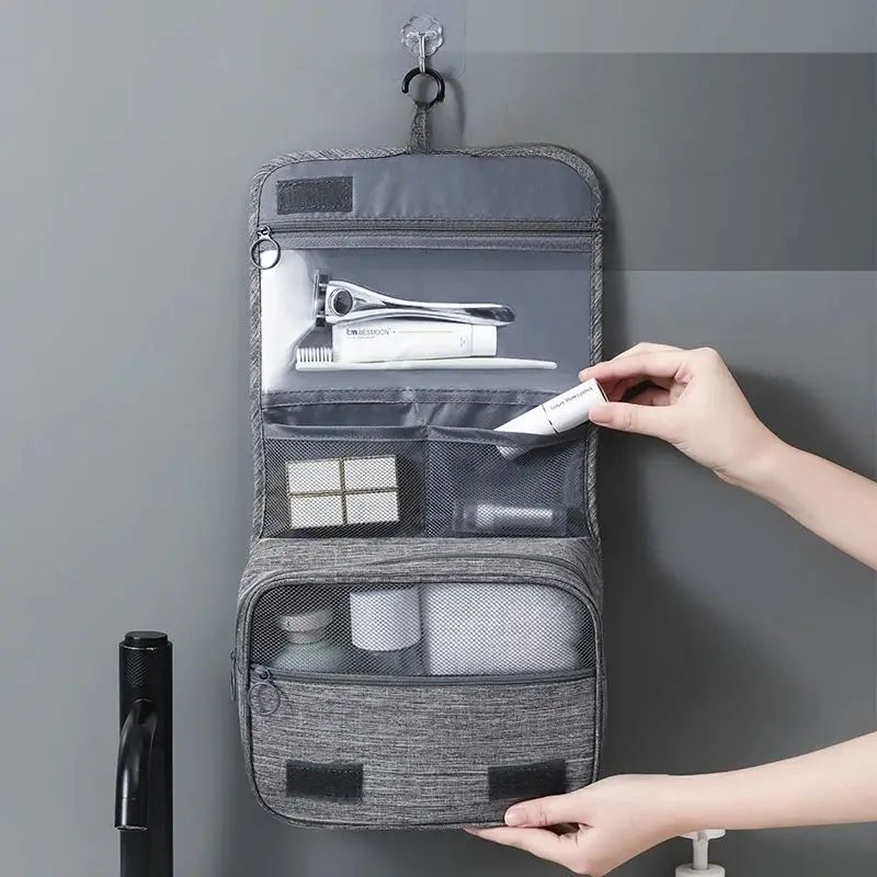 Foldable Hanging Toiletry Bag Travel Makeup Organizer 3