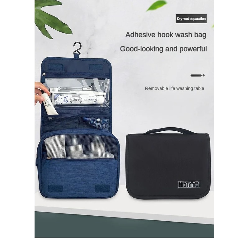 Foldable Hanging Toiletry Bag Travel Makeup Organizer 6