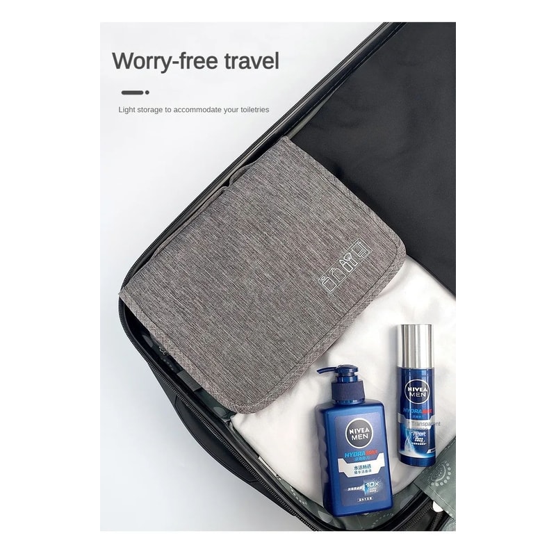 Foldable Hanging Toiletry Bag Travel Makeup Organizer 11