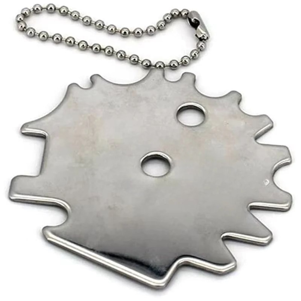 Portable Metal BBQ Grill Scraper Cleaning Tool 3