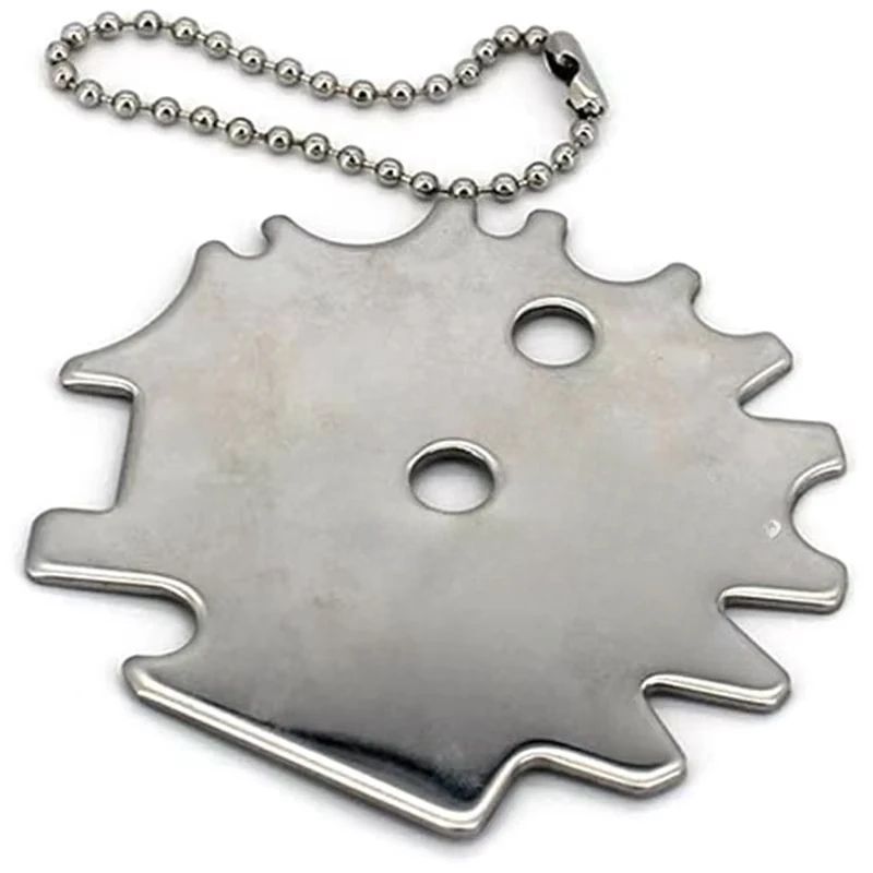 Portable Metal BBQ Grill Scraper Cleaning Tool 3