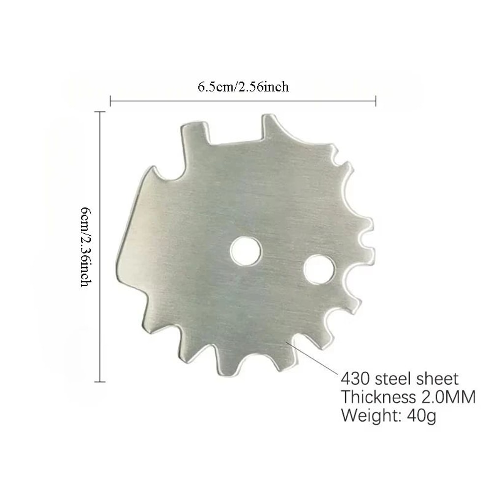 Portable Metal BBQ Grill Scraper Cleaning Tool 4