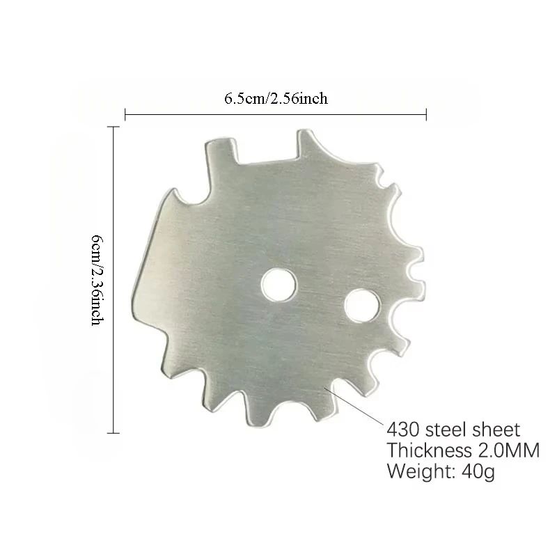 Portable Metal BBQ Grill Scraper Cleaning Tool 4