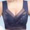 Womens Seamless Ice Silk Push Up Lace Wireless Bra 1