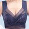 Womens Seamless Ice Silk Push Up Lace Wireless Bra 1