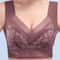 Womens Seamless Ice Silk Push Up Lace Wireless Bra 2