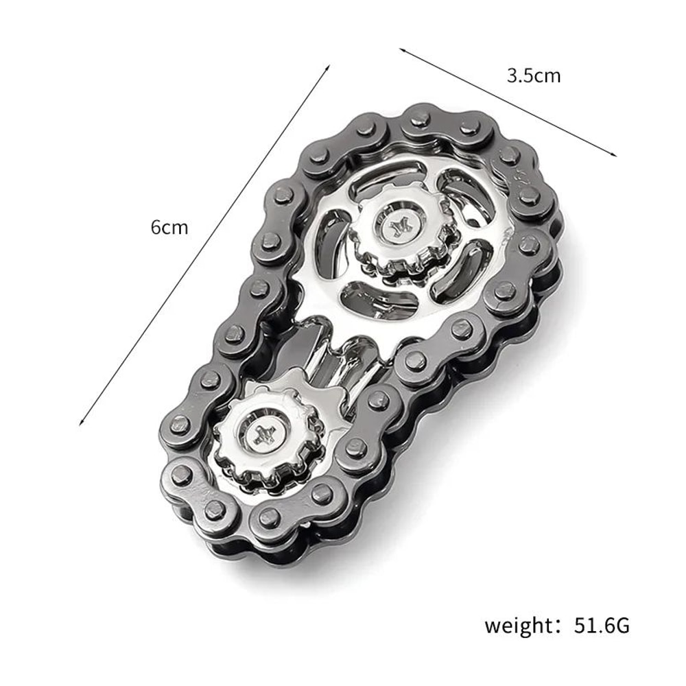 Metal Bike Chain Fidget Spinner Stress Relief Toy 8