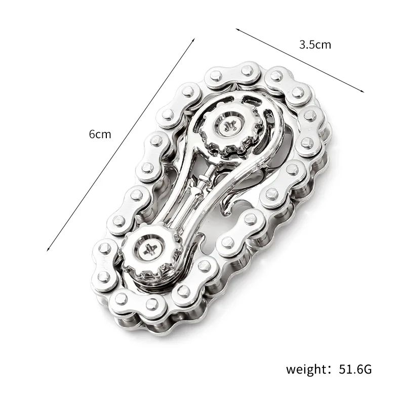 Metal Bike Chain Fidget Spinner Stress Relief Toy 9