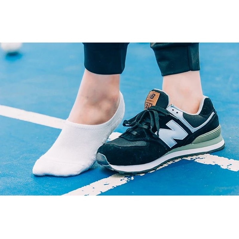 Mens Cotton Invisible Boat Socks With Anti Slip Heel 5 Pairs 13