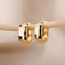 Gold Color Small Hoop Earrings Stainless Steel Womens Jewelry 7