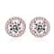 White Zircon Crystal Stud Earrings Gold Color Vintage Style 8