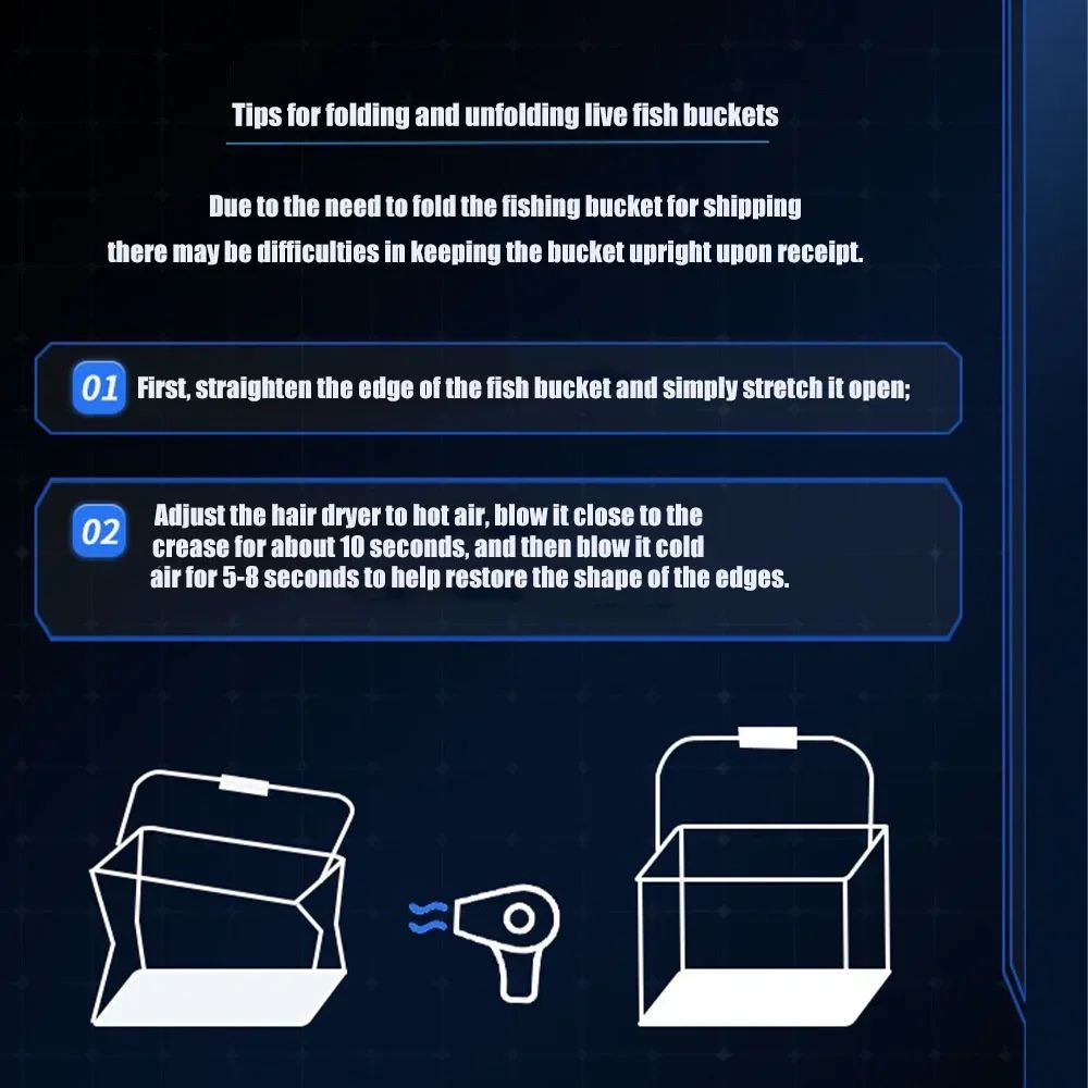 Portable Fishing Tackle Bucket Organizer Storage Box 5