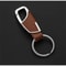 Leather Metal Keychain Stylish Car Key Ring 0