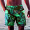 Mens Quick Dry Hawaiian Swim Shorts With Flamingo Print 1