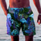 Mens Quick Dry Hawaiian Swim Shorts With Flamingo Print 3