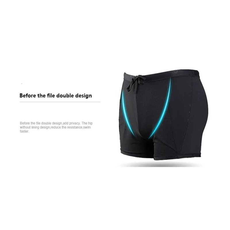 Mens Shark Print Quick Dry Swim Trunks 15