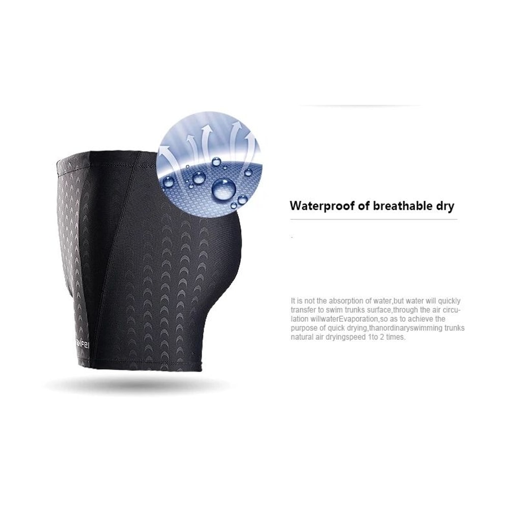 Mens Shark Print Quick Dry Swim Trunks 12