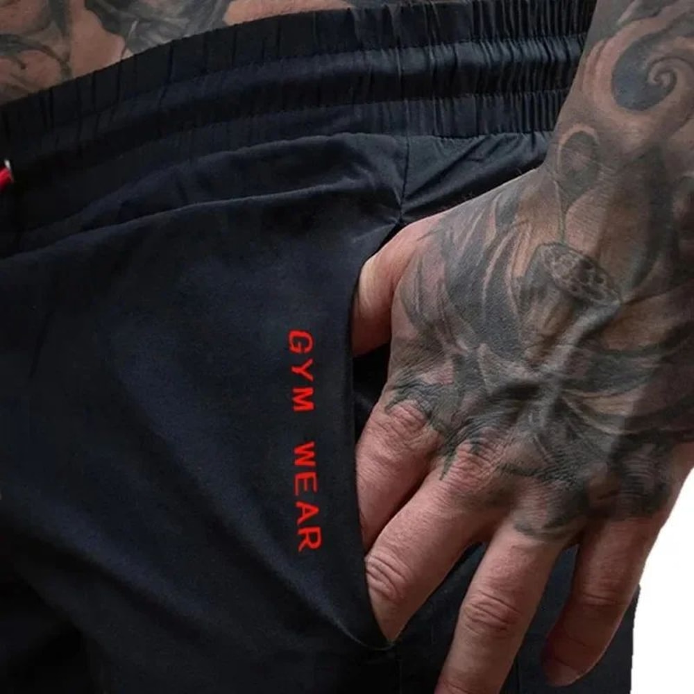 Mens Breathable Running And Gym Training Shorts 1