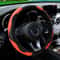 PU Carbon Fiber Leather Steering Wheel Cover 12