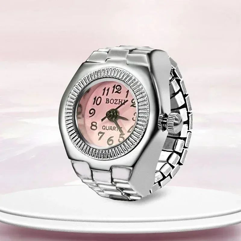 Vintage Punk Roman Numeral Finger Ring Watch 10