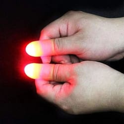 led light up thumb tip magic trick prop
