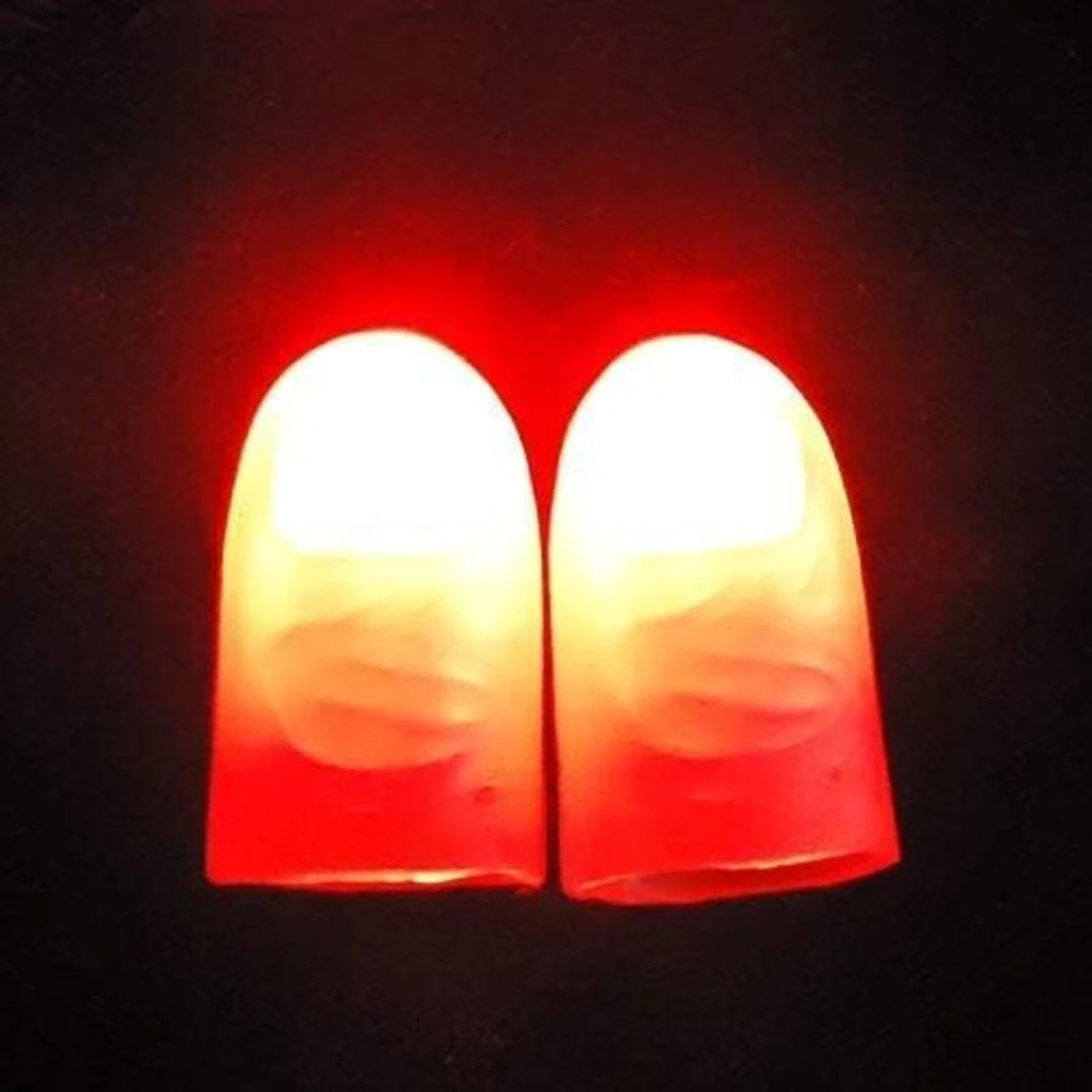 LED Light Up Thumb Tip Magic Trick Prop 1