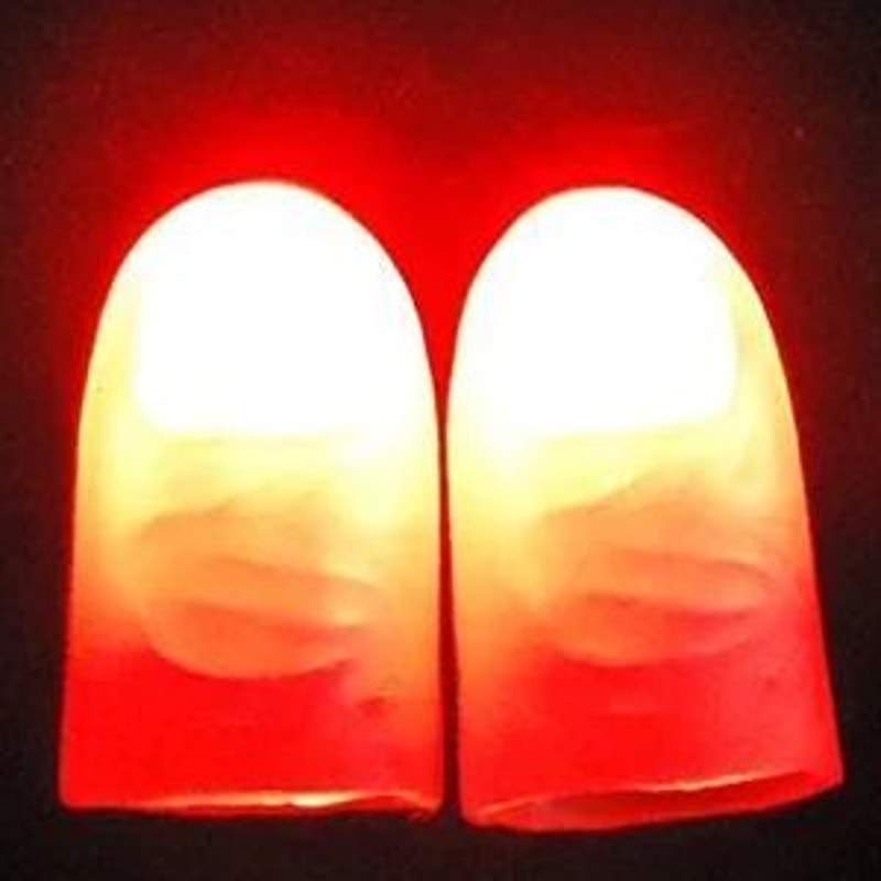 LED Light Up Thumb Tip Magic Trick Prop 5