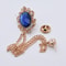 Luxury Rhinestone Tassel Brooch Pin For Men 6