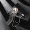 Luxury Rhinestone Tassel Brooch Pin For Men 13