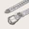 Glitter Sequined Waist Belt With Sparkling Buckle 7