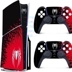 superhero vinyl skin wrap for ps5 slim console