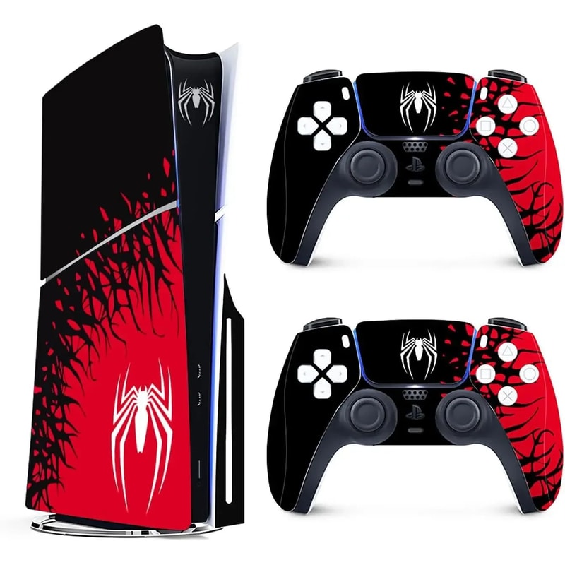 Superhero Vinyl Skin Wrap For PS5 Slim Console 0