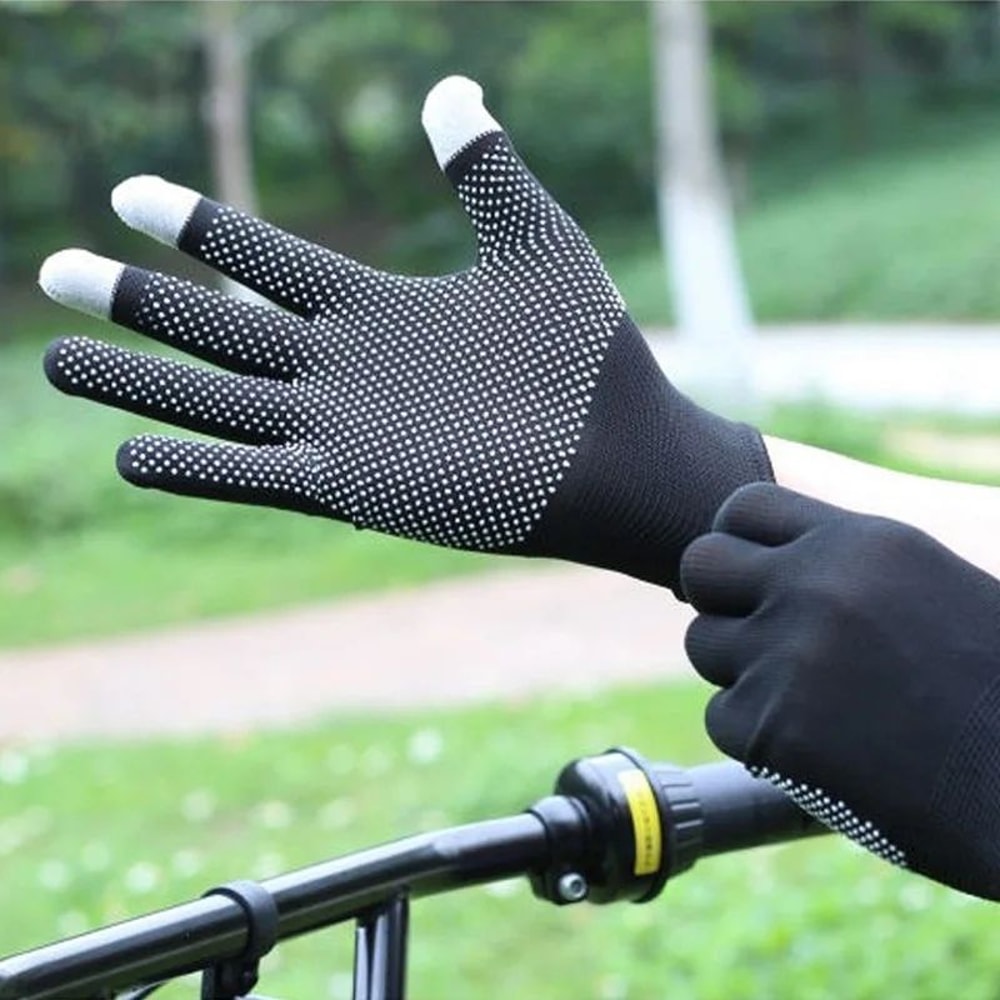Breathable Sun Protection Touchscreen Outdoor Gloves 11