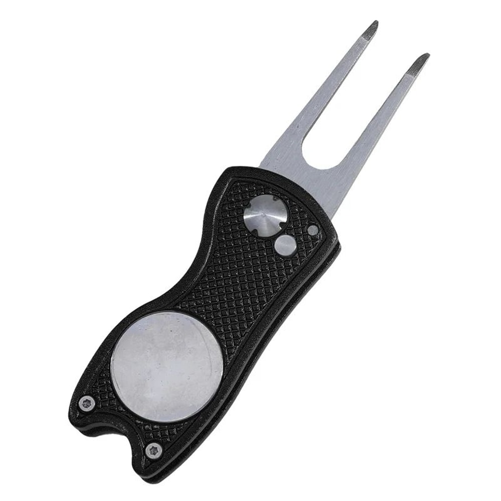 Foldable Golf Divot Repair Tool With Groove Cleaner 20