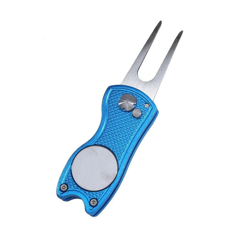 Foldable Golf Divot Repair Tool With Groove Cleaner 21