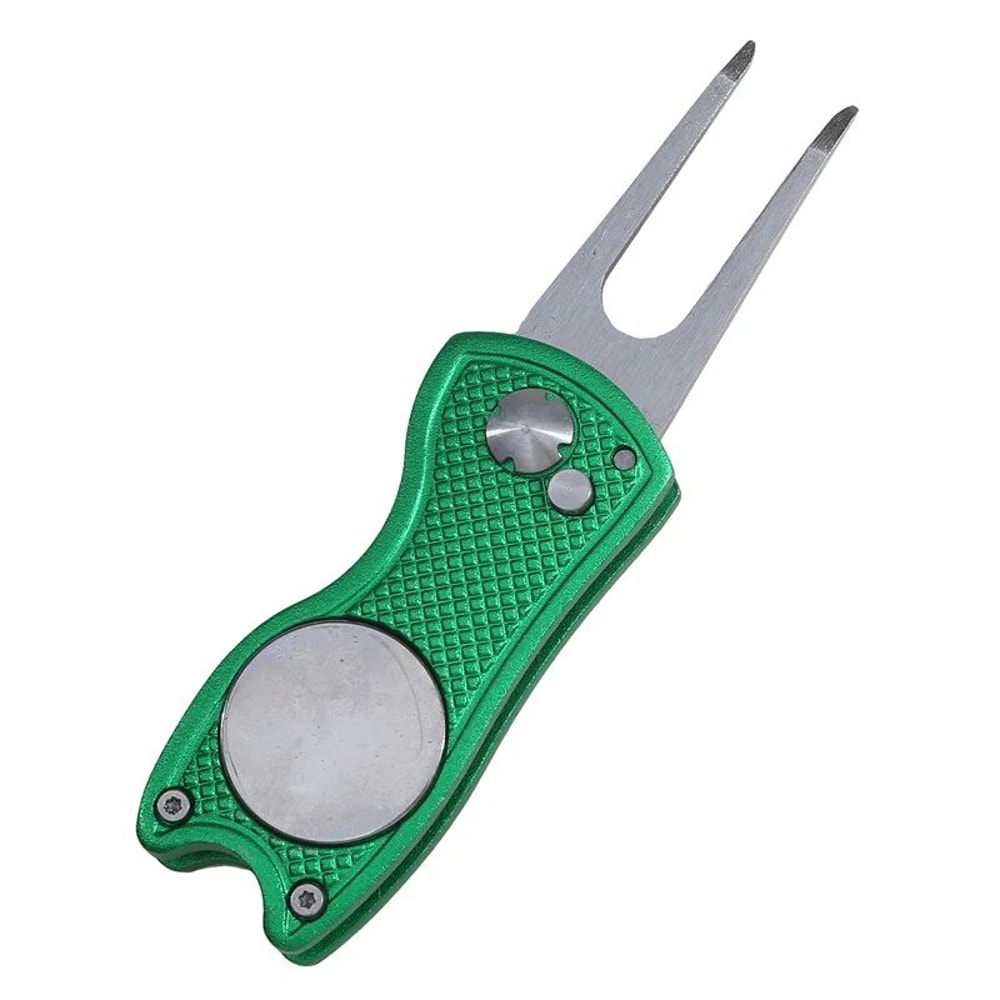 Foldable Golf Divot Repair Tool With Groove Cleaner 22
