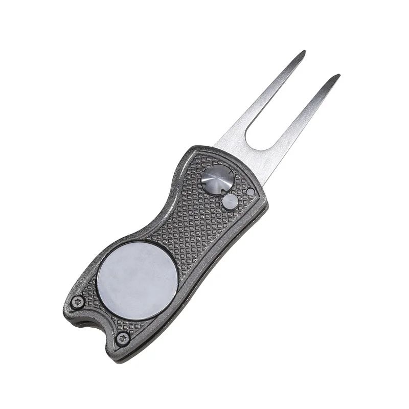Foldable Golf Divot Repair Tool With Groove Cleaner 23