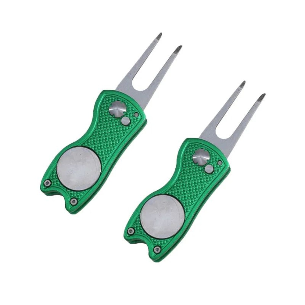 Foldable Golf Divot Repair Tool With Groove Cleaner 9