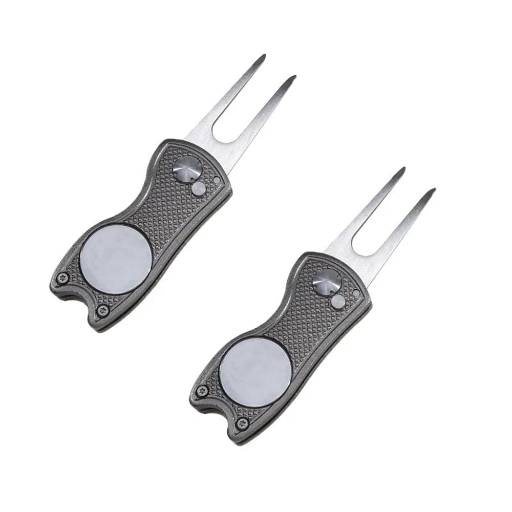 Foldable Golf Divot Repair Tool With Groove Cleaner 10