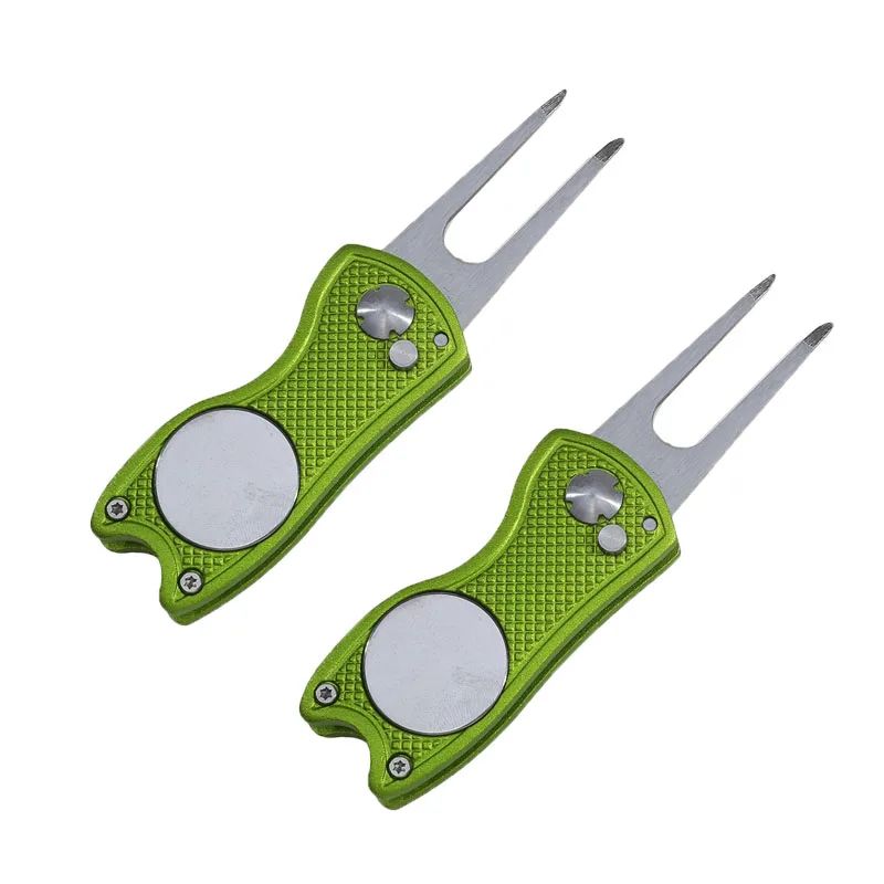 Foldable Golf Divot Repair Tool With Groove Cleaner 11