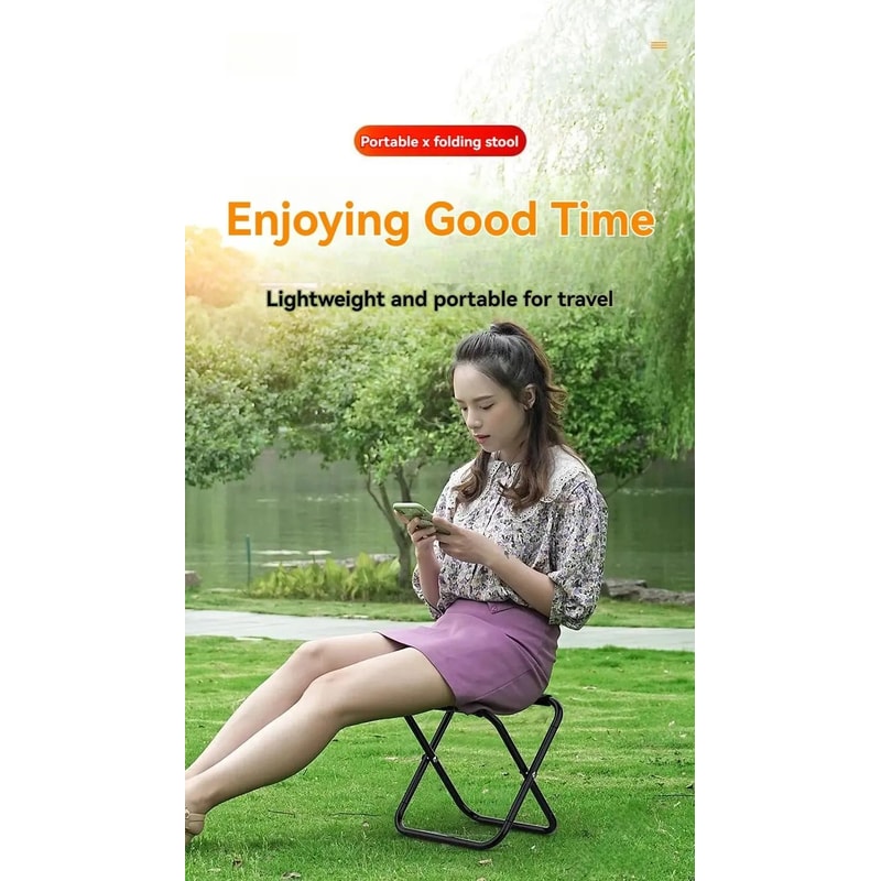 Portable Folding Camping Stool Beach And Fishing Chair 6