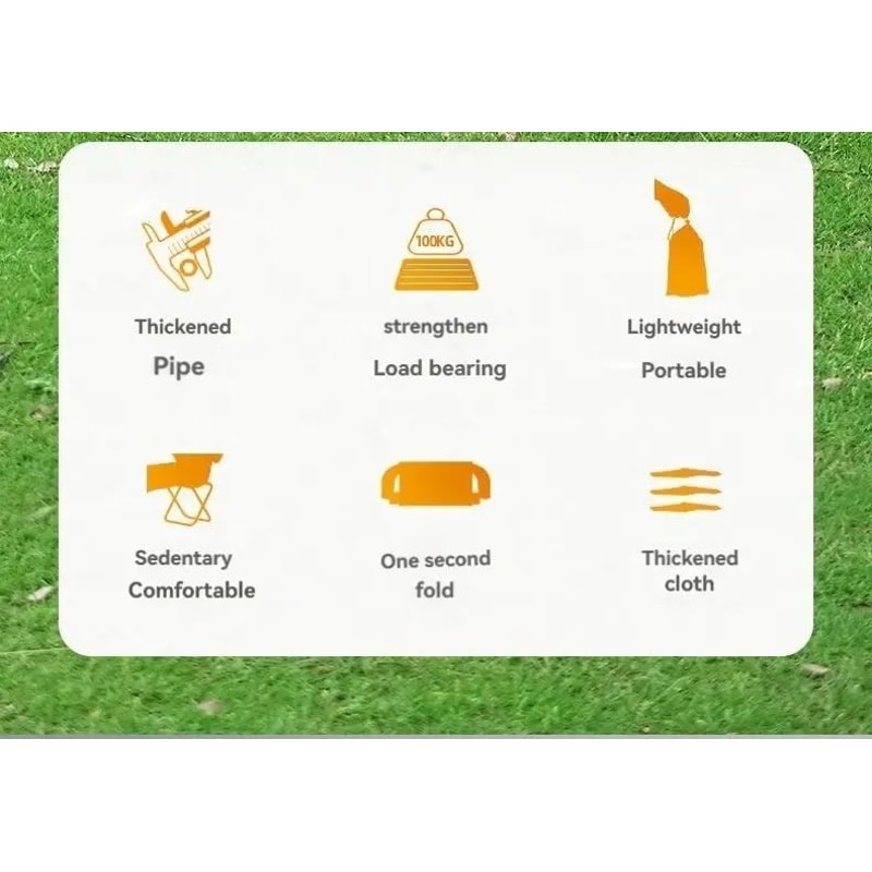 Portable Folding Camping Stool Beach And Fishing Chair 7