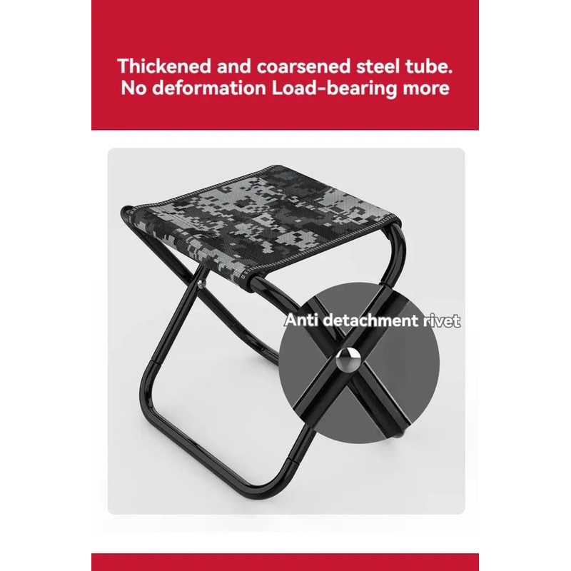 Portable Folding Camping Stool Beach And Fishing Chair 9