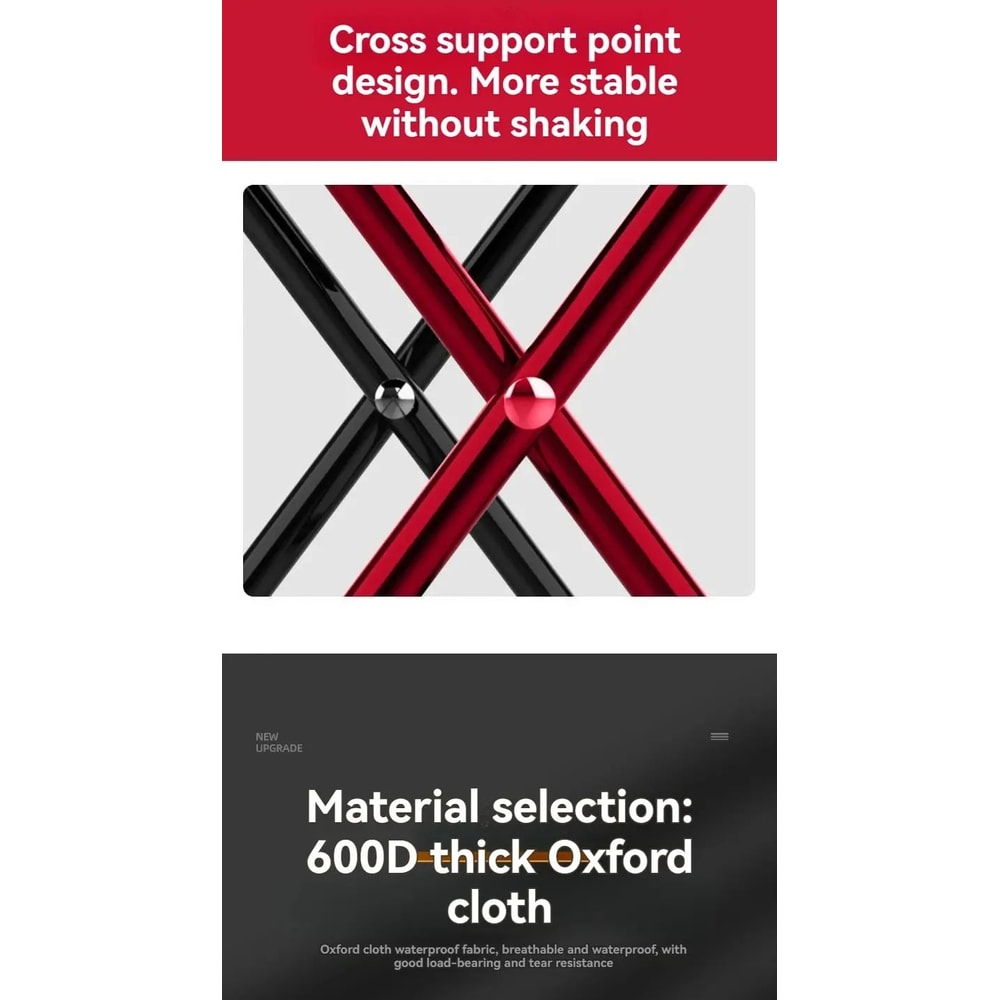 Portable Folding Camping Stool Beach And Fishing Chair 10