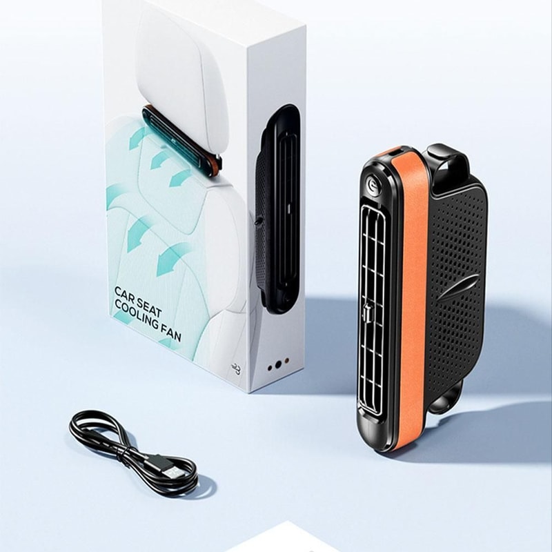 USB Car Seat Cooling Fan With 3 Speed Settings 11